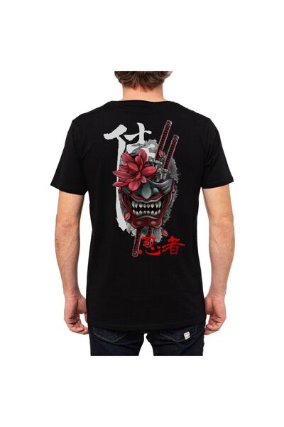 Crea Eymer Wear Японський ніндзя великий дизайн на спині з принтом, велосипед...