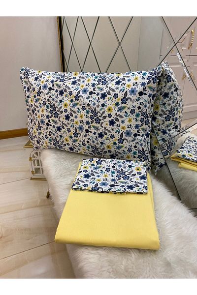 Özcan Ev Tekstil Set de perne cu cearșaf dublu Ranforce 100% bumbac