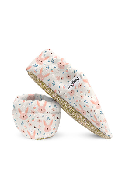 Bunnybons Pink Bunny Non-Slip Sole Baby Booties
