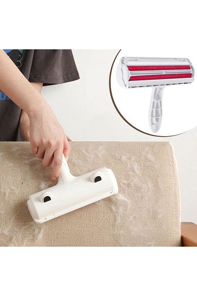 CARNIVAL LAND 1 Piece Dust Collector with Magic Purse Chamber Feather Bristle Cleaning Tool - for Pet Cat Dog