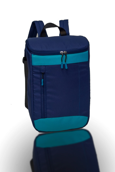Bagworld Saraciye Navy Blue and Turquoise Colerbag Backpack