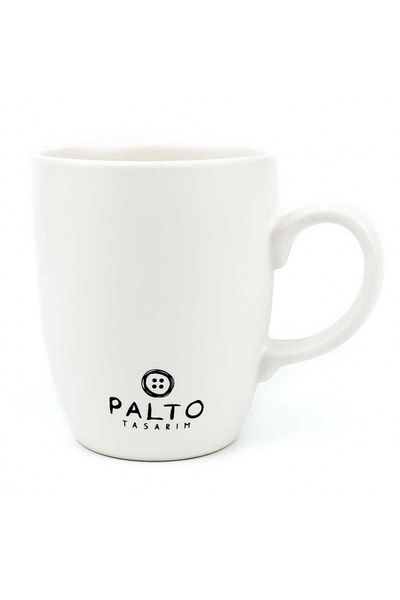 PALTO TASARIM Cream Colored Oval Phyllo Pastry - Gift Ceramic Mug