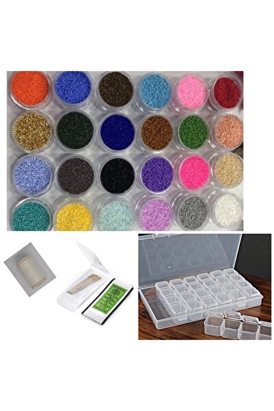 LİVZA BİJUTERİ Miyuki Delika Dev Set  11-0 24 Farklı Renk 2 gram( Toplam 48 g...
