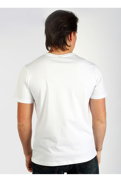 Lee Cooper Round Neck White Men's T-Shirt 242 Lcm 242004 Tesse White