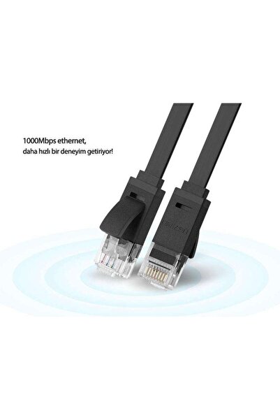Ugreen Cat 6 Flat Ethernet Kablosu 1 Metre