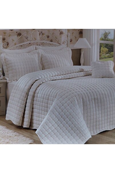 BALADI HOME Yıldız Çift Kişilik Kapitoneli Yatak Örtüsü çeyizlik nakışlı  3 parça