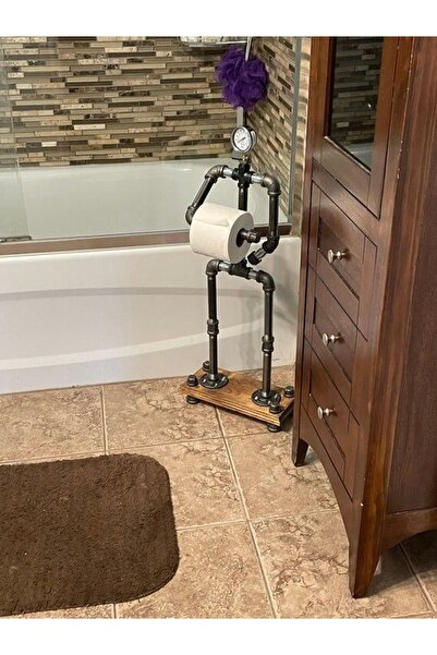 Blbndesign Dekoratif Borudan Tuvalet Kağıdı Askılık