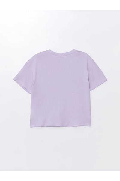 LC Waikiki LCW Kids Crew Neck Barbie Printed Short Sleeve Girl's T-Shirt