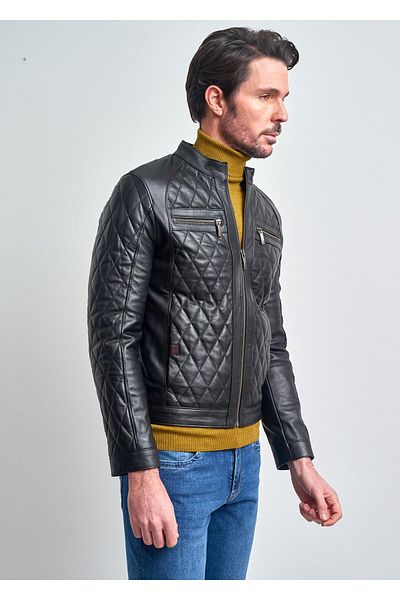 Pierre Cardin سترة جلدية للرجال
