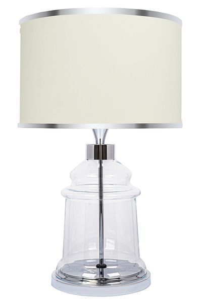 MINIMAL ETICARET VE BILGI TEKNOLOJILERI Royce Silver Glass Lampshade