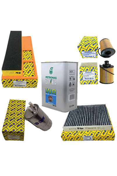 SELENIA Fiat Linea Euro 4 1.3 Mjt Uyumlu Filtre Seti 5.40 Motor Yağı Karbonlu Polen