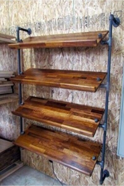 Blbndesign Dekoratif Duvara Borudan Raf
