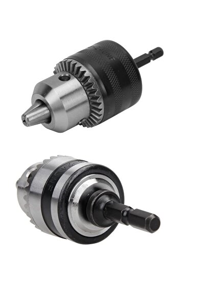 Depolife hex adaptörlü matkap mandreni 1/4 altıgen şaftlı 10mm 3/8 anahtarlı metal mandren anahtarlı