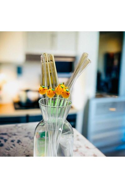 nazarboncuğu Transparent Glass Mixed Figured Pipette Set of 6