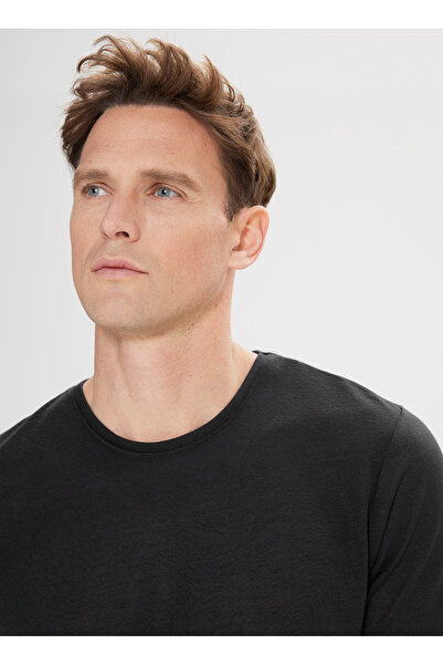 ALTINYILDIZ CLASSICS Ανδρικό μπλουζάκι Six Star Classics Μαύρο 4Α 4824200045