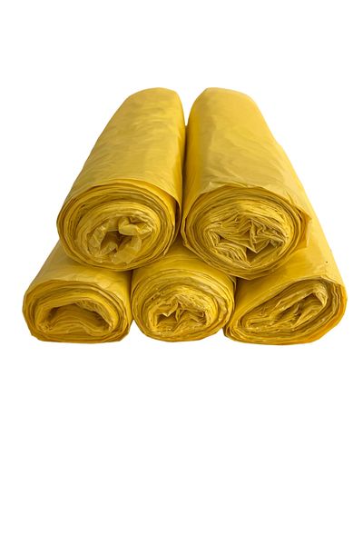 Akalın Professional Cleaning Products Drawstring Lemon Scented Medium Size Garbage Bag 55x60 Cm 5 Rolls