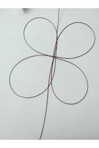 Eskişehir hobi sanat 50 μέτρα 0,5 mm κανέλα καφέ Χρώμα κληματιστικό κορδόνι