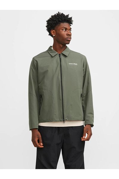 Jack & Jones Core Jcotrack Windproof Shirt Collar Zippered Jacket Men's JACKET12252916