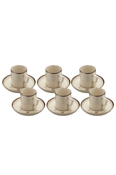 OLİKA Mira 12 Piece Cup Set Wood