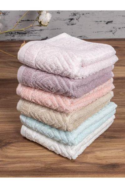 Lotusline Pyramid Pattern Kitchen Towel Set of 6