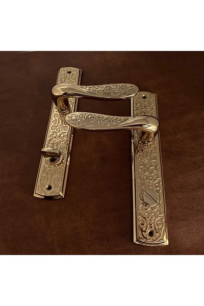 KOLDOOR ZK19 Signature Titanium WC Bathroom Door - Özen Handles, Zamak Mirror, Left Basar 1 Set