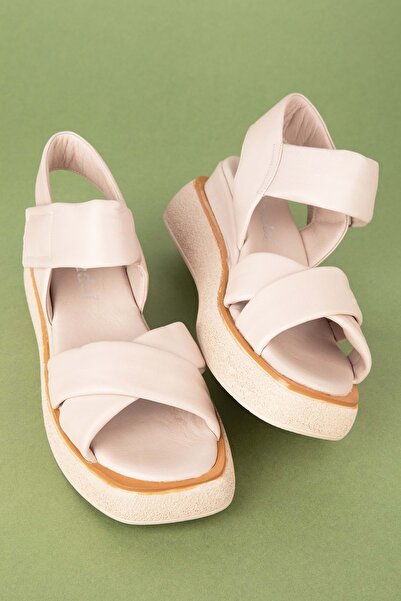 Gondol Sandale de damă din piele naturală cu velcro Elnr.481