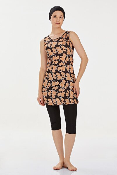 REMSA Sıfır Kol Yarı Kapalı Mayo Freyja 9314 Siyah