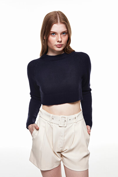 Quzu Спортивний светр Crop Triko Lacivert