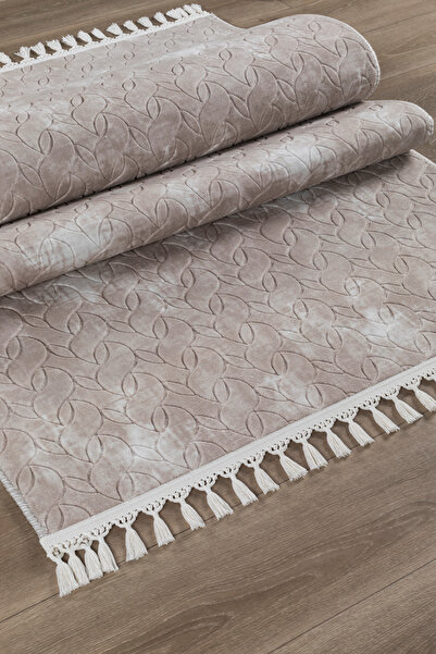 metacarpet Oslo Mns Premium Yıkanabilir Kaymaz Tabanlı Saçaklı Kesme Rulo Hal...