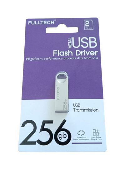 ecocenter ذاكرة فلاش معدنية فضية بسعة 256 جيجابايت - برنامج تشغيل USB