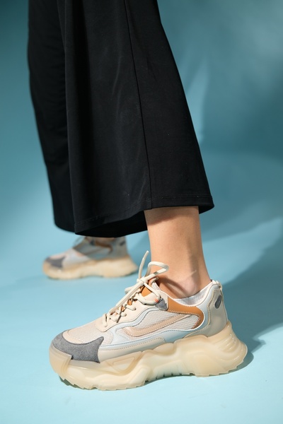 LuviShoes OPOLE Bej Multi Kadın Spor Ayakkabı