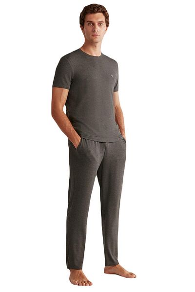 First Touch Σετ ανδρικής πιτζάμες Anthracite First Touch 409