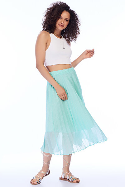 Pitti Жіноча зелена спідниця в горошок 20914