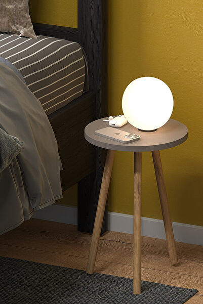 Monte Sehpa Roma Yan Sehpa Gri Natural