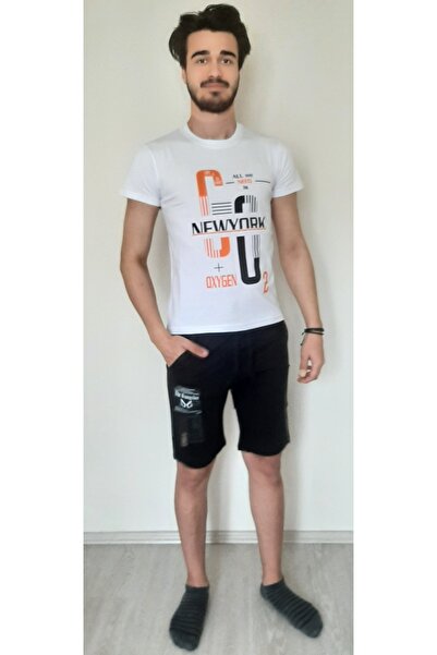 RENKLERİM MODAEVİ Yazlık Erkek Şort Siyah