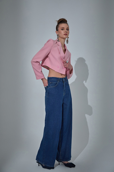 Quzu Blugi cu picior lat albastru