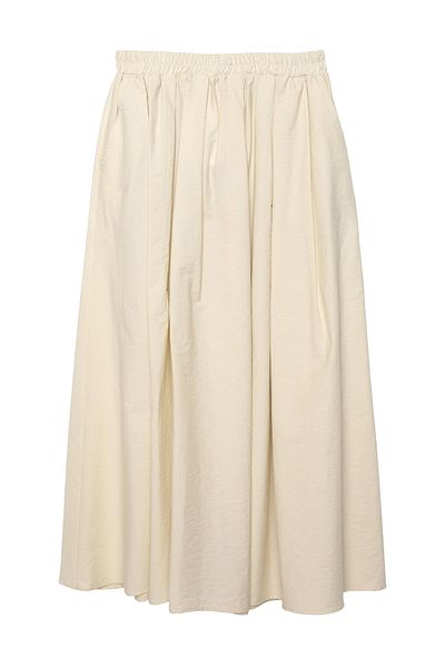 Quzu Voluminous Skirt with Pocket Detail Stone