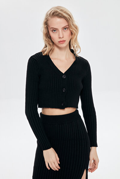 Quzu Triple Knitwear Set Black