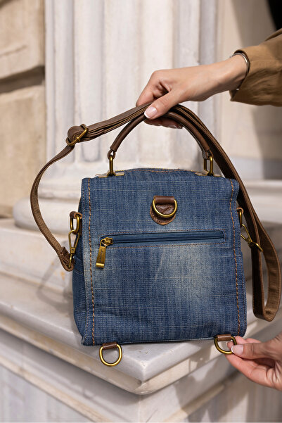 ANGELİNA JONES OYLUM ЖІНОЧИЙ ІМПОРТОВАНИЙ МАТЕРІАЛ ДЛЯ ДЖИНСІВ З ДЕТАЛЯМИ НА СПИНЦІ ТА ПЛЕЧАХ ІМПОРТОВАНА СУМКА