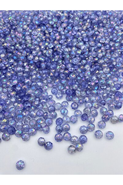 Hedef Bijuteri 100 جرام أرجواني فاتح / أرجواني فاتح مفلطح 10 مم خرز أكريليك ج...