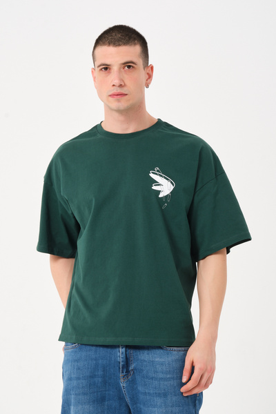 Owut Collection Чоловіча велосипедна сорочка з принтом Oversize T-shirt