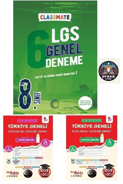 Okyanus Yayınları Okyanus 8. Sınıf Classmate 6 Genel Deneme VE NARTEST KURUMS...