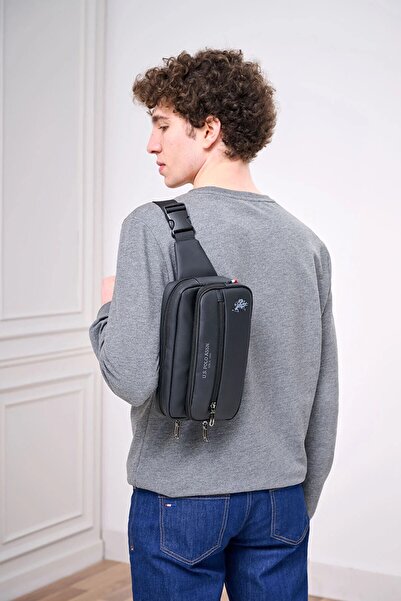 U.S. Polo Assn. US Polo Assn 24492 Geantă de umăr in talie unisex NEGRA