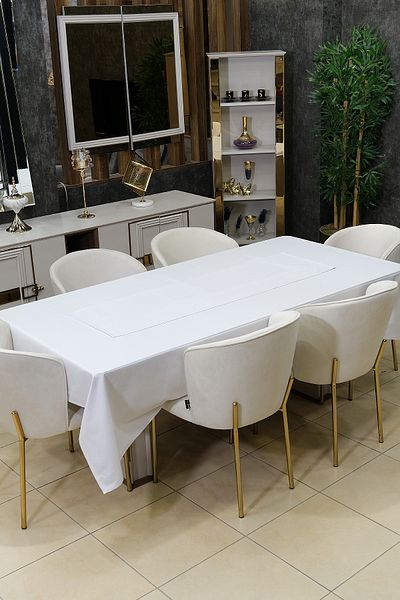 sevilya Set de cârpă de masă Dream 8 piese (față de masă de salon, pasaj, șervețel din 6 piese)