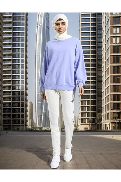 RESPİRO Pocketed Combed Cotton Viscose Soft Ecru Trousers