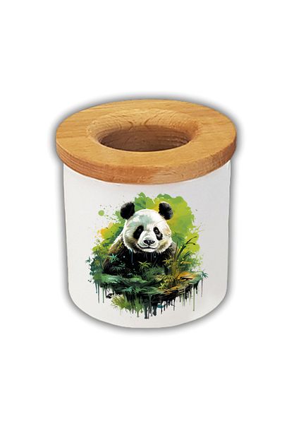 lili hediyelik Θήκη μολυβιού Panda σε πράσινο χρώμα