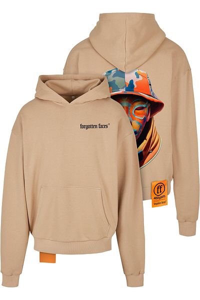 Forgotten Faces Herren Camouflage Ultra Heavy Cotton Box Hoody