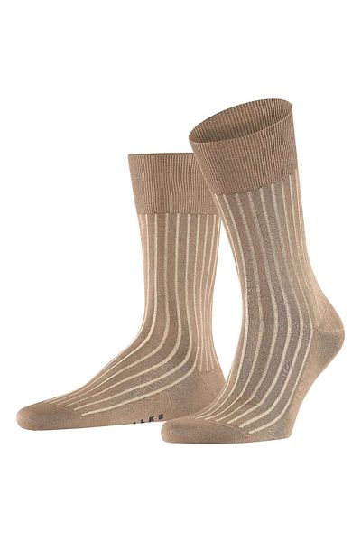 FALKE Herren Socken - Shadow, Strümpfe, Baumwolle, Logo, lang, einfarbig