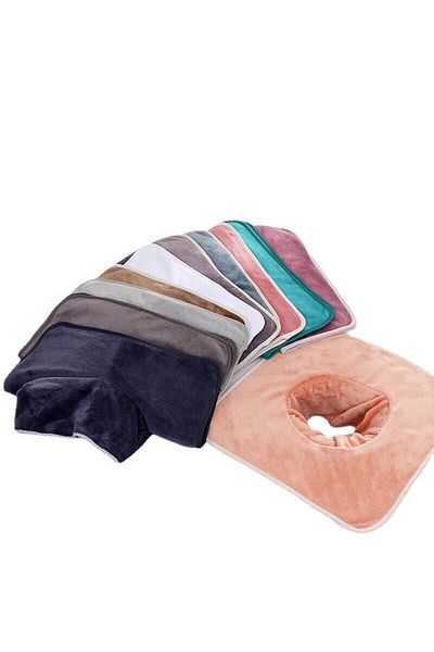 MEŞELİ TEKSTİL 5 Pieces Mixed Color Spa Beauty Massage Bed Cover Care Perforated Towel Soft Cotton 50X80 cm