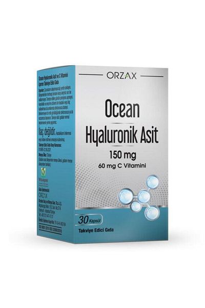 Ocean 150 mg Hyaluronic Acid - 30 Capsules Teeth Whitening Foam Gift